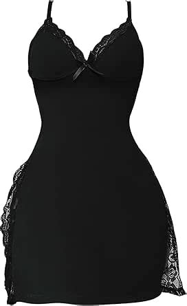 Katutude Women S Lingerie Sexy Nightgown Floral Lace Babydoll Dress Deep V Neck Spaghetti Strap