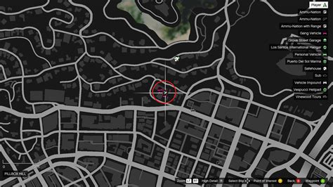GTA 5 Garage Map