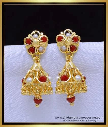 Buy One Gram Gold South Indian Jhumka Earrings Gold Jhumki Design For Girls