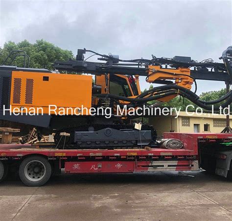 Construction Mini Trailer Mounted Portable Foundation Hole Dth Mining