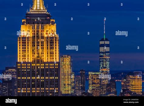 Empire State Building Esb World Trade Center Wtc Nyc Stock Photo Alamy