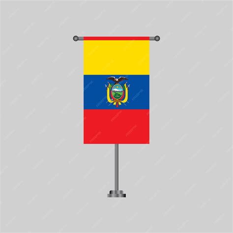 Premium Vector | Illustration of ecuador flag template