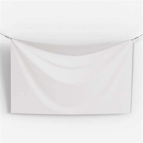 Clear Banner Vector Art Png White Banner With Ropes Vector Realistic