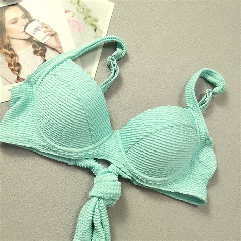 Special Fabric Push Up Bikini Set Two Piece Swimsuit Power Day Sale