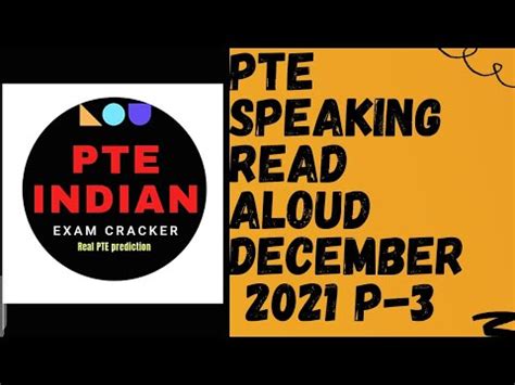 Pte Speaking Read Aloud December Part Real Exam Read Aloud