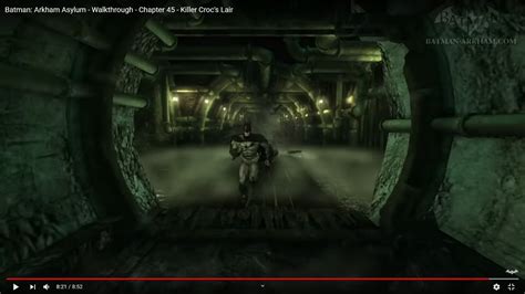 Batman Arkham Asylum Killer Croc Lair