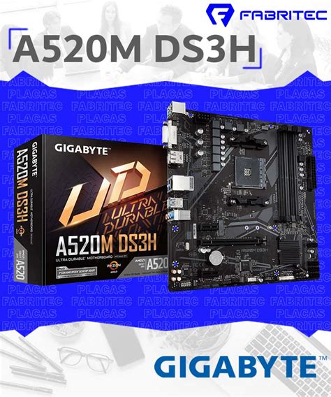 Motherboard Gigabyte A520m Ds3h A520m Ds3h Am4 Corporacion Fabritec