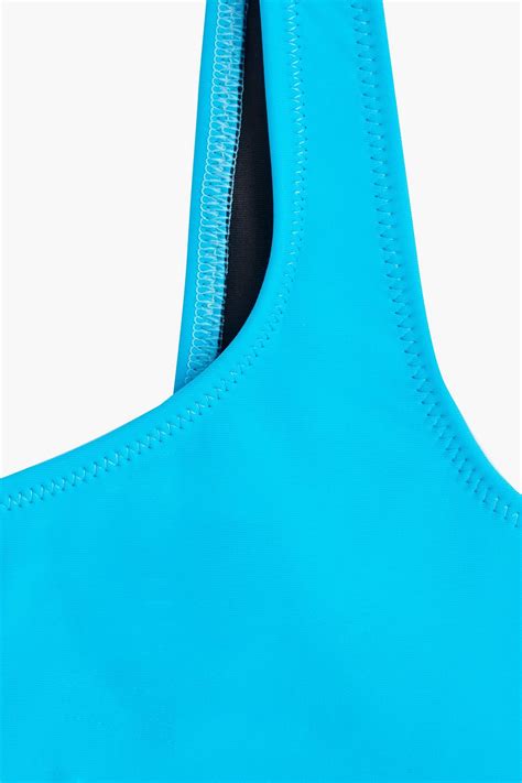 Solid Striped Ella Bikini Top The Outnet