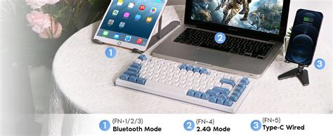 Epomaker Tastiera Meccanica Ep Hot Swappable Bt G Usb C Wired Wireless Gaming