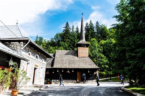 Izbuc Monastery The Wooden Church From Izbuc Monastery Editorial Stock