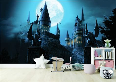 Papel De Parede Harry Potter Para Quarto - Papel de Parede Harry Potter Hoghwarts