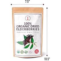 Amazon 100 USDA Certified Organic Dried Elderberries 1 Lb Bulk