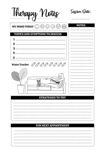 How To Therapy Journal Daily Log