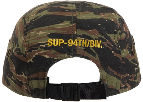 Supreme Military Camp Cap Ss24 Olive Tiger Camo Ss24 Us