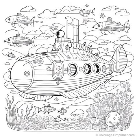 Coloriages De Sous Marins Coloriages Imprimer