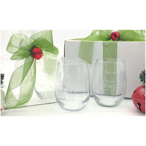 20oz Stemless Wine Glass Set Cappai Designs