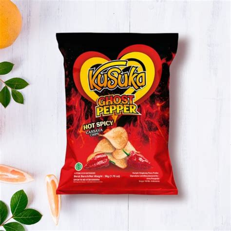 Jual Kusuka Keripik Singkong Ghost Pepper 50g Shopee Indonesia