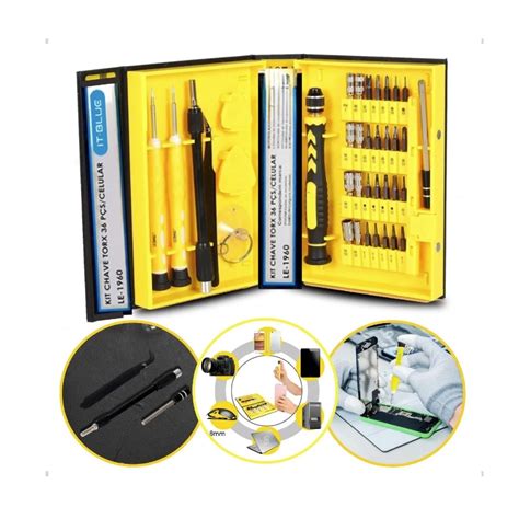 Kit De Ferramentas Chave Torx 36 Peças Para Reparo Celular Escorrega