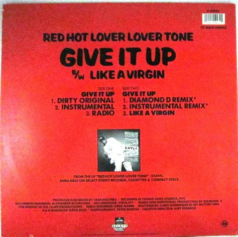 Red Hot Lover Lover Tone Give It Up Single Import Usa Lp MercadoLibre