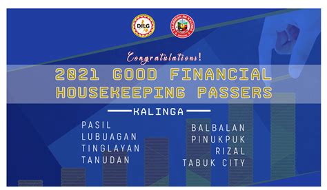 Dilg Car Awards Kalinga Component Lgus Good Financial Housekeeping 2021