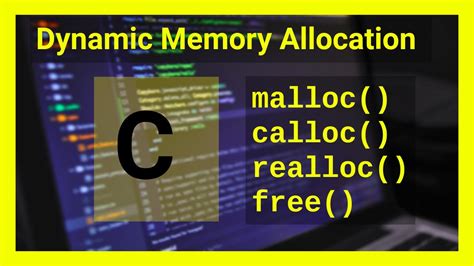 Dynamic Memory Allocation Explained Easy Malloc Calloc Realloc