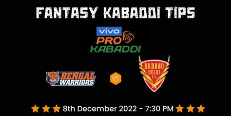 Ben Vs Del Dream Prediction Today S Pro Kabaddi Match Playing