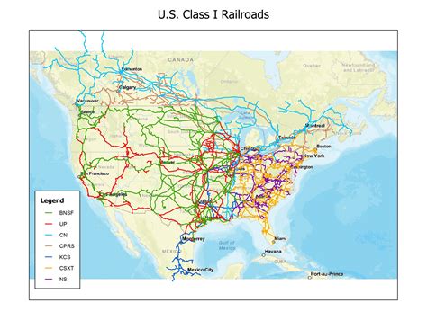 map of class 1 railroads 5