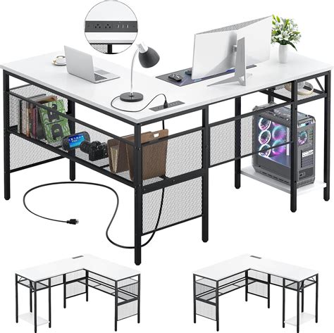 Buy Unikito L Shaped Desk With Usb Charging Port And Power Outlet