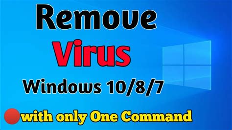 How To Remove Computer Virus From Windows 1087 Delete All Virus