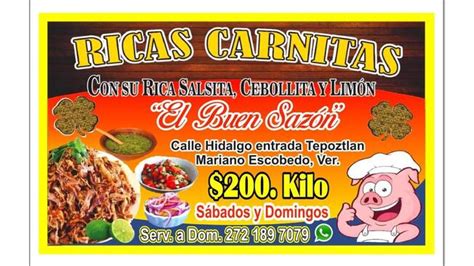 Carnitas estilo Michoacán El Buen Sazón restaurant Mariano Escobedo