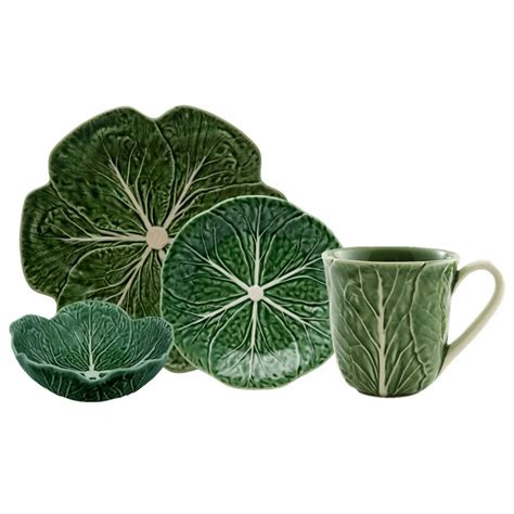 Bordallo Pinheiro Cabbage Dinner Plate Green Set Of 4 Chairish Mug