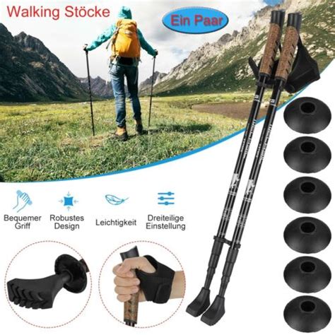 Nordic Walking St Cke Stk Alu Wanderst Cke Teleskop Antischock