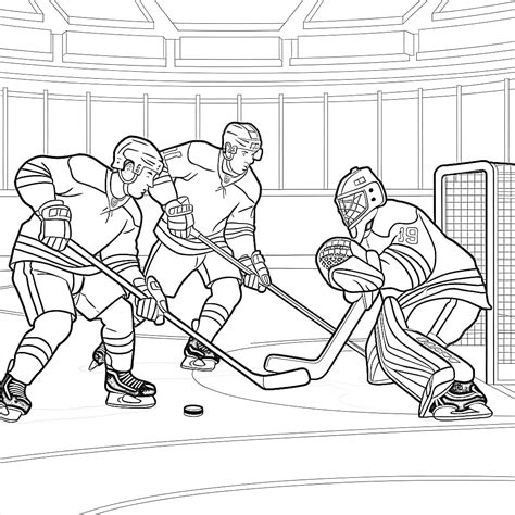 Eishockey Ausmalbilder Malvorlagen Eishockey Zum Ausdrucken