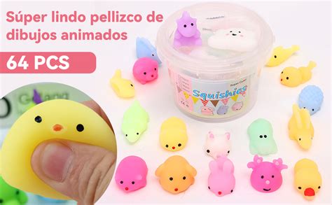 Piezas De Juguetes Esponjosos Mochi Fidget Toys Con Caja De