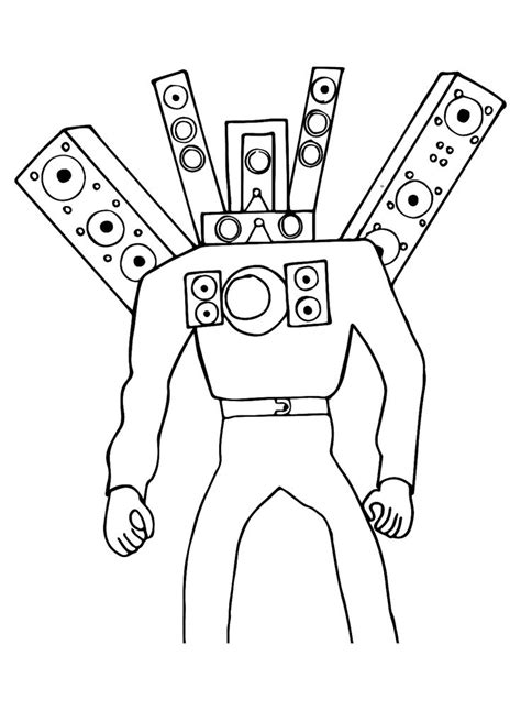 Titan Speakerman Coloring Pages Coloring Pages For Kids And Adults