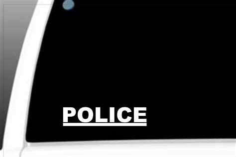 Police vinyl decal, Police sticker, Police vinyl outdoor decal, Police ...