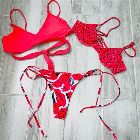 Swim Watermelon Bikini With Tops Cheeky Poshmark