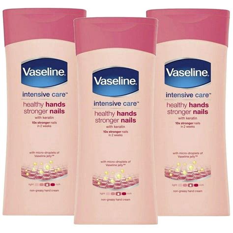 Vaseline Healthy Hand And Stronger Nails Hand Cream 676 Ounce 200