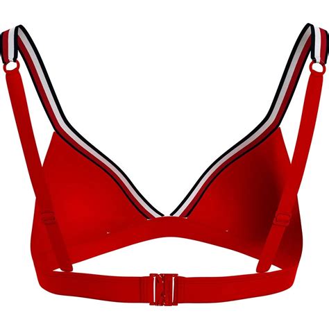 Tommy Hilfiger UW0UW04101 Bikini Top Red Dressinn