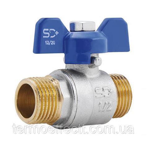 Кран шаровой SD Plus 1/2" НР для воды (бабочка) SD606W15 (ID#1768040623 ...
