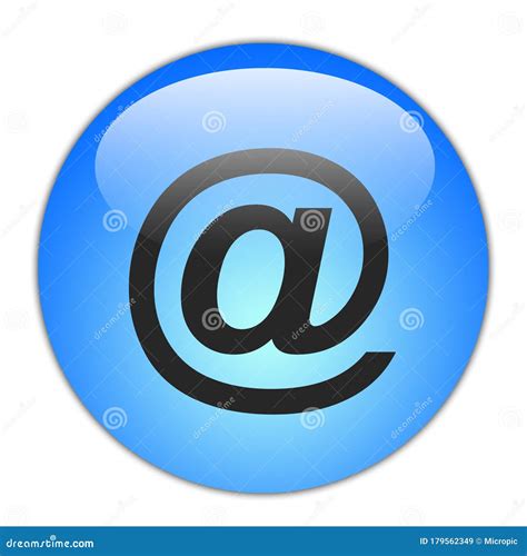 At The Rate Symbol Icon Monogram Stock Illustration Illustration Of