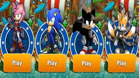 Sonic Dash All Sonic Prime Characters Boscage Maze Sonic Rusty Rose