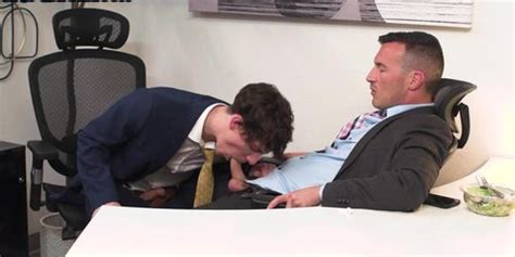 INTOGAYSEX Office Boss Gets Bareback Banged In Ass By His Employee Tnaflix