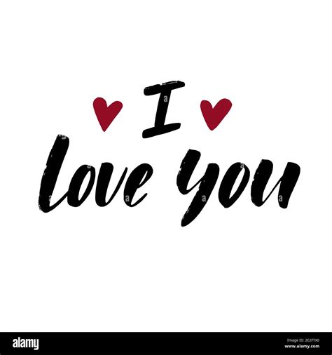 I Love You Lettering Stock Vector Image And Art Alamy