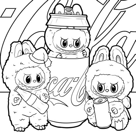 6 Labubu Coloring Pages Thetoyzone
