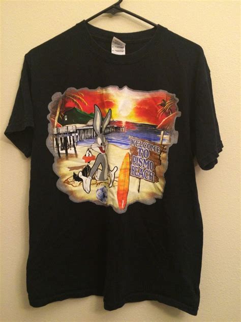 Pismo Beach Bugs Bunny Souvenir T Shirt Adult Medium Gildan