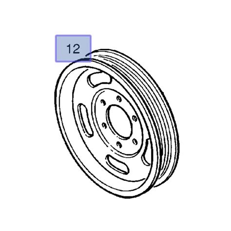 Koło pasowe wału korbowego 90572867 Agila A Astra G H Corsa B C D