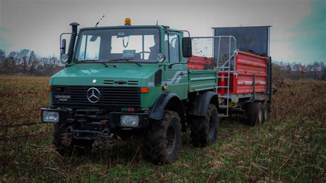 Unimog U Agrar Heute Wird Mist Gestreut N Batalion Youtube