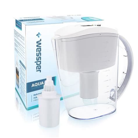 Wessper Aquapro Carafe Filtrante Pichet Filtre Eau Alcaline L