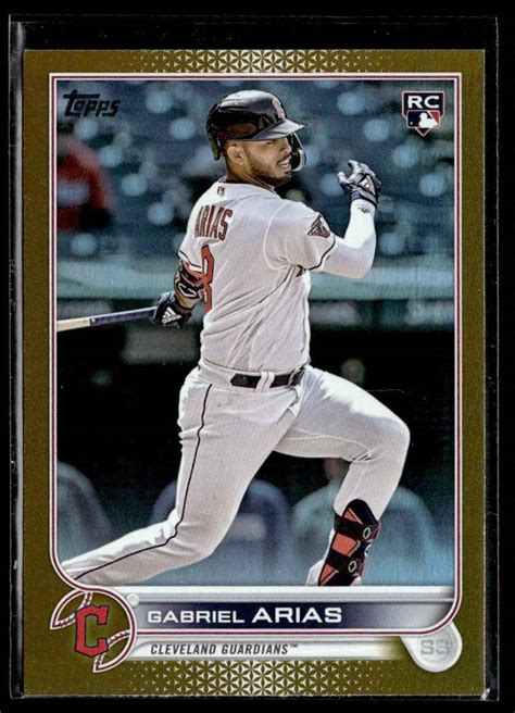 Topps Update Gold Foil Gabriel Arias Cleveland Guardians Us Ebay